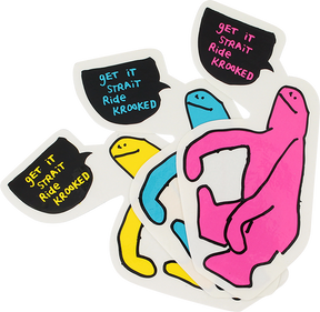 KROOKED GET IT STRAIGHT MED ASST.  STICKER (2 pack)