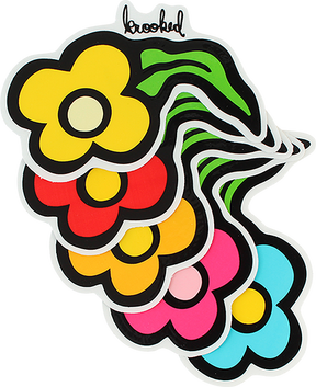 KROOKED WILD STYLE FLOWERS SM DECAL single STICKER