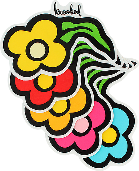 KROOKED WILD STYLE FLOWERS SM DECAL single STICKER