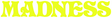 MADNESS LOGO DECAL STICKER (2 pack) YELLOW