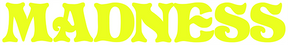 MADNESS LOGO DECAL STICKER (2 pack) YELLOW
