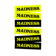 MADNESS BAR LOGO ASSORTED STICKERS 6PK