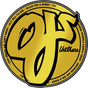 OJ CLASSIC 3"X3" GOLD FOIL STICKER (2 pack)