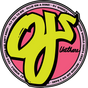 OJ CLASSIC NEON 3"X3" YEL/RED STICKER (2 pack)