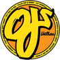 OJ OJ YELLOW DECAL STICKER 3"x3" (2pack)