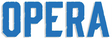 OPERA LOGO VINYL DIE-CUT STICKER BLUE