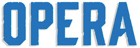 OPERA LOGO VINYL DIE-CUT STICKER BLUE