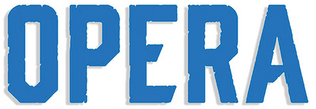 OPERA LOGO VINYL DIE-CUT STICKER BLUE