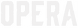 OPERA LOGO VINYL DIE-CUT STICKER WHITE