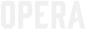OPERA LOGO VINYL DIE-CUT STICKER WHITE