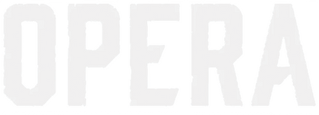 OPERA LOGO VINYL DIE-CUT STICKER WHITE