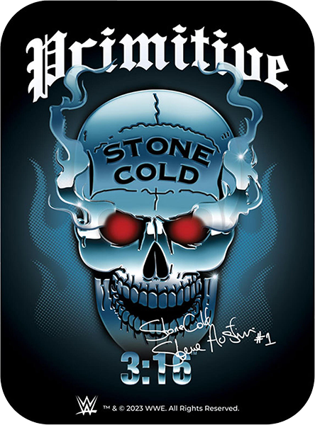 PRIMITIVE AUSTIN CHROME STICKER BLACK