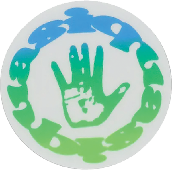 QUASI ARTIFACT STICKER SINGLE GRN/BLU FADE