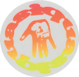 QUASI ARTIFACT STICKER SINGLE ORG/YEL FADE