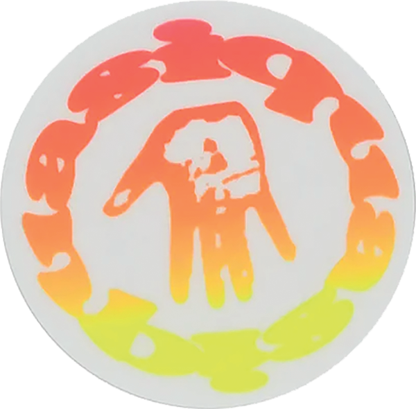 QUASI ARTIFACT STICKER SINGLE ORG/YEL FADE