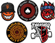 SPITFIRE THRASHER 5/PK ASSORTED STICKERS PACK