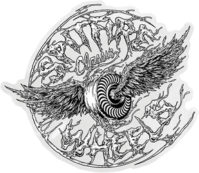 SPITFIRE DECAY WINGS LG DECAL CLEAR STICKER