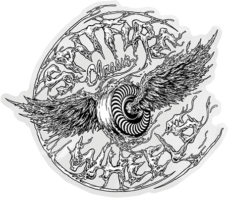 SPITFIRE DECAY WINGS LG DECAL CLEAR STICKER