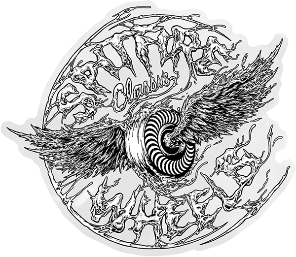 SPITFIRE DECAY WINGS LG DECAL CLEAR STICKER