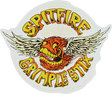 SPITFIRE FLYING GRIMPLE LG DECAL ORG/YEL