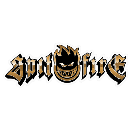 SPITFIRE GOLD CHROME BIGHEAD MD STICKER