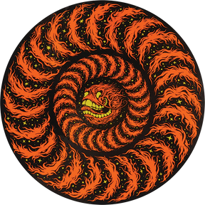 SPITFIRE GRIMPLE FURRY CLASSIC MD DECAL ORANGE