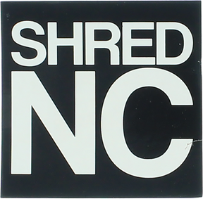 SHRED STICKERS PRINTED SHRED NC STACK 3"BLK/WHT