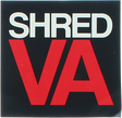 SHRED STICKERS PRINTED SHRED VA STACK 3" WHT/BLK