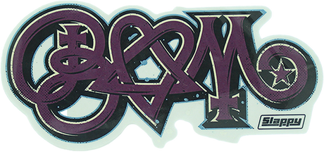 SLAPPY BAM ASST 5/PK STICKER WHT