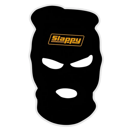 SLAPPY SKI MASK STICKER SINGLE BLACK