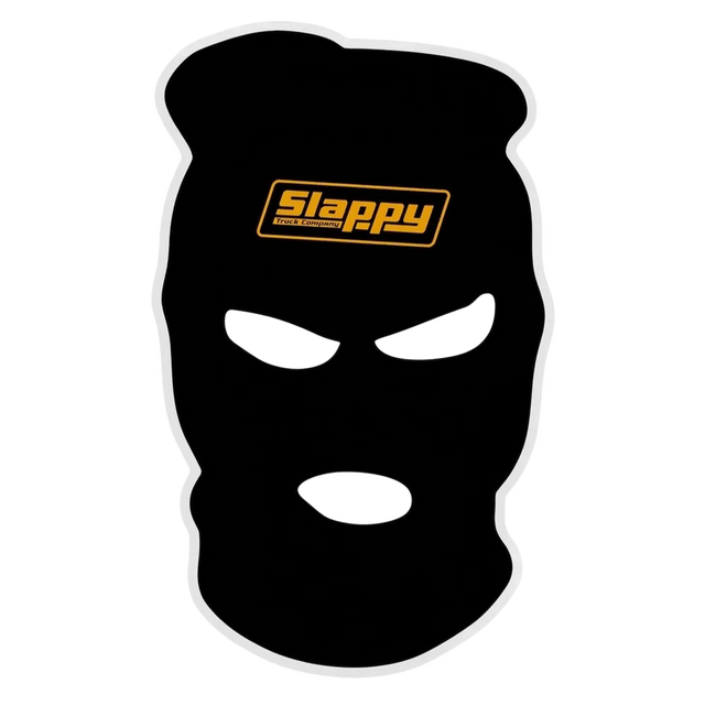 SLAPPY SKI MASK STICKER SINGLE BLACK