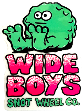 SNOT WIDE BOYS STICKER 2.25x3.12" PINK