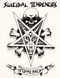 SUICIDAL SKATES POSSESED DECAL STICKER 4.75" WHITE (2 pack)