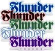 THUNDER SCRIPT LG STICKER ASST
