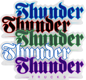 THUNDER SCRIPT LG STICKER ASST