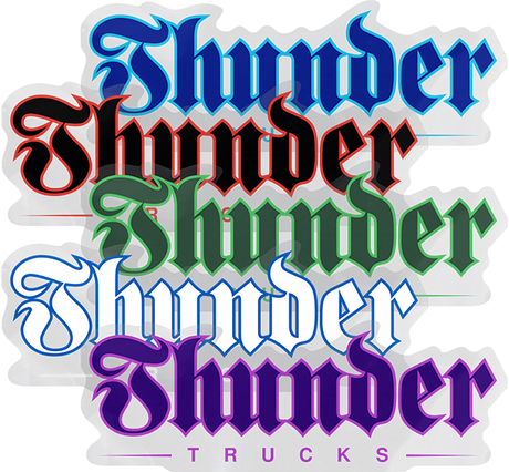 THUNDER SCRIPT LG STICKER ASST