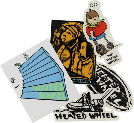 THE HEATED WHEEL 5/PK ASSORTED STICKER PACK #1