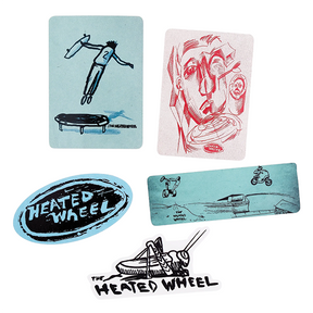 THE HEATED WHEEL 5/PK ASSORTED STICKER PACK #3