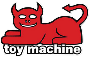 TOY MACHINE DEVIL CAT  STICKER (2 pack)
