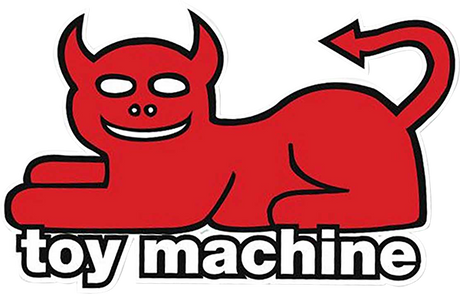 TOY MACHINE DEVIL CAT  STICKER (2 pack)