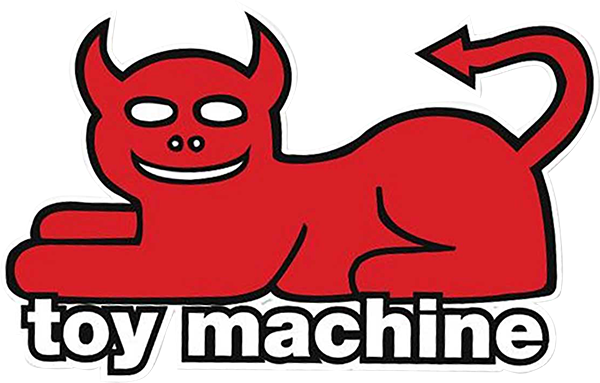 TOY MACHINE DEVIL CAT  STICKER (2 pack)
