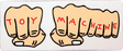 Toy Machine FISTS STICKER single