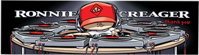 THANK YOU RONNIE CREAGER MIX MASTER 2X6 STICKER