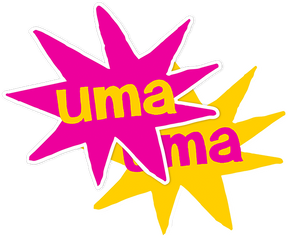 UMA BURST BIG STICKER 6"