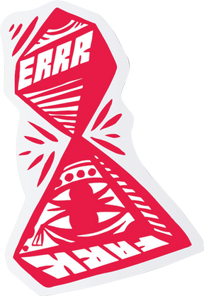 UMA ERRR FARK STICKER 6.75" (2 PACK)