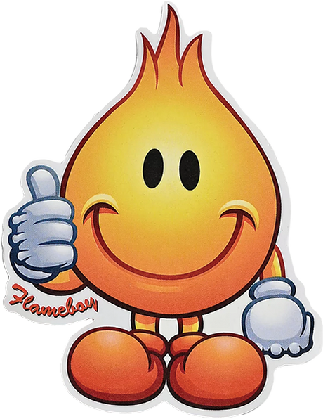 WORLD INDUSTRIES FLAMBOY DIE CUT STICKER SINGLE