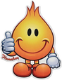 WORLD INDUSTRIES FLAMBOY DIE CUT STICKER SINGLE