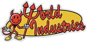 WORLD INDUSTRIES OVAL LOGO DIE CUT STICKER SINGLE