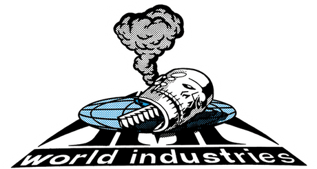 WORLD INDUSTRIES ROCK'EM STICKER SINGLE