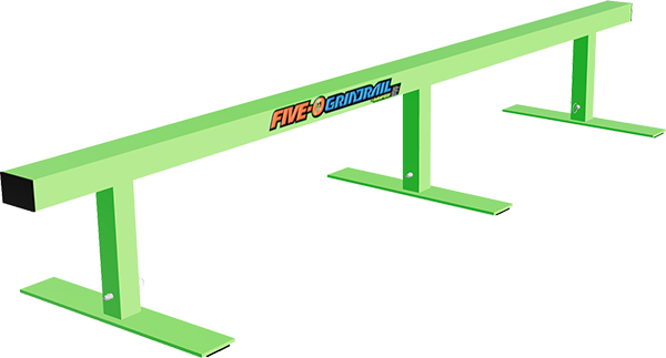 RAMPTECH 5-0 GRIND RAIL - SQUARE TUBE 79"L GREEN